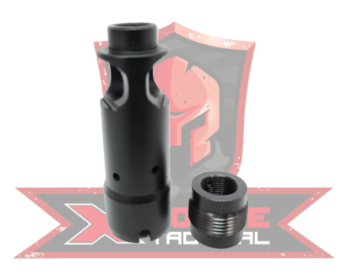 AK Metal Threaded Flash hider Black XForce Tactical