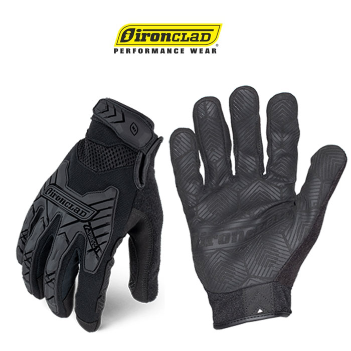 Ironclad Command Tactical Impact Grip Gloves Black | X-Force Tactical
