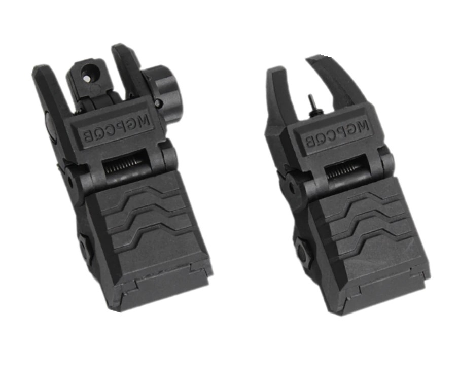 MGPCQB Flip Up Front & Rear Nylon Sight Set - X-Force Tactical