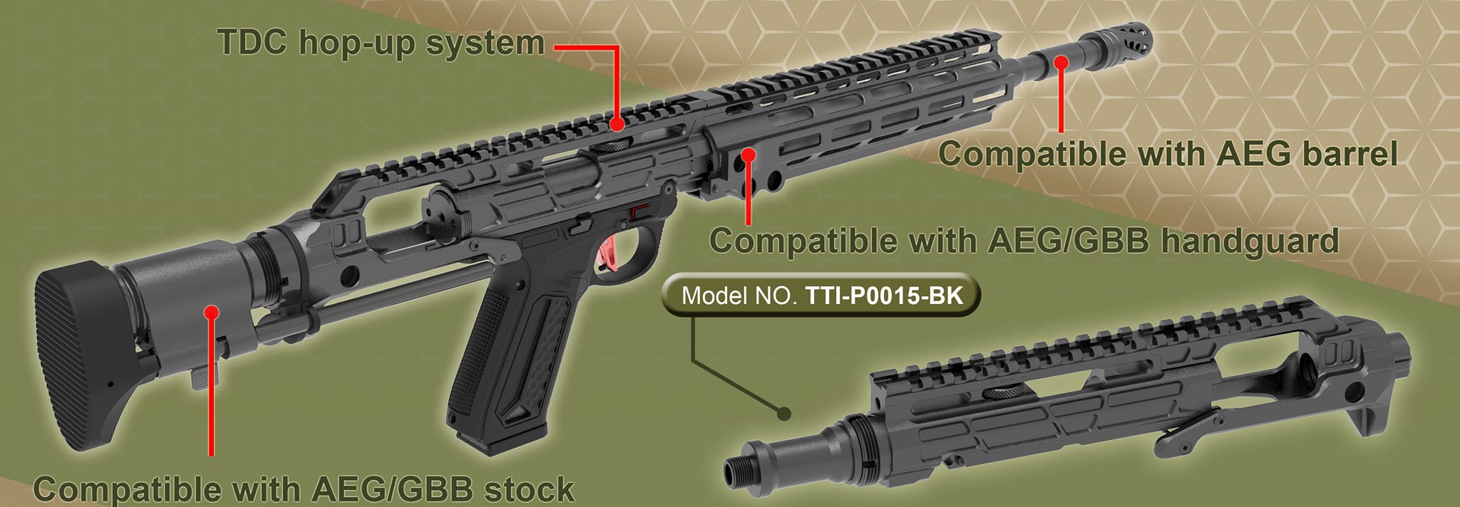 Titanium Tactical Industry Pistol Carbine Conversion Kit for Action