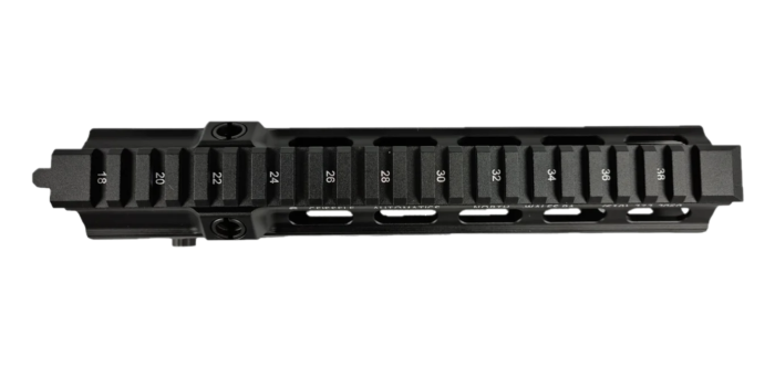 Geiselle 10.5 inch Handguard top view of picatinny rail