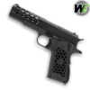 WE Tech 1911 Hex Cut GBB Pistol Gel Blaster - Gen 2 Black