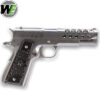 WE Tech 1911 Hex Cut GBB Pistol Gel Blaster - Gen 2 Silver