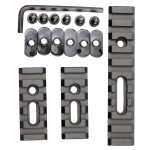 3 Pcs Metal Picatinny Rail Set - Black