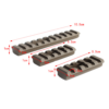 3 Pcs Metal Picatinny Rail Set - Black - Image 2