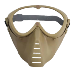 Tactical Military Facemask Aviator Lense - Tan