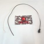 50cm Silver Wire  with battery ternimal