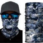 Face Cover/Bandana Blue Snake Skin