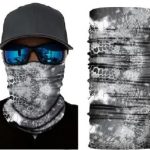 Face Cover/Bandana Grey Snake Skin