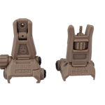 JingJi Nylon MBUS Pro Style Flip Up Sights DE