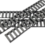 4 piece Ladder Picatinny Rail Covers 18 slot - Black