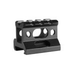 QD 3 Slot Rail Picatinny Height - Black