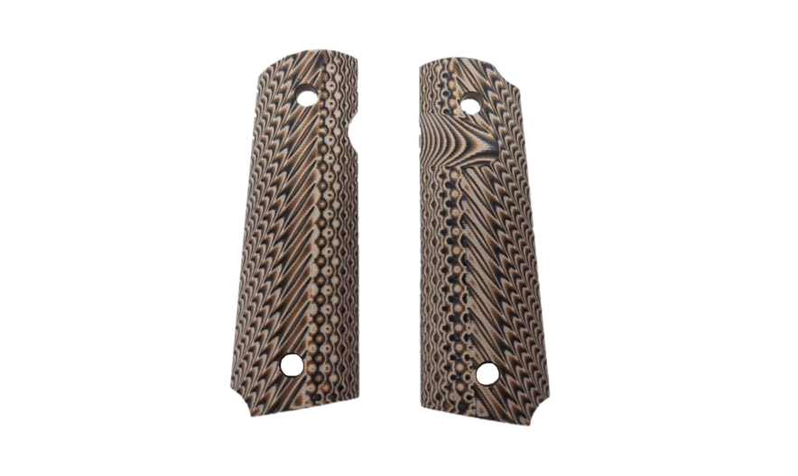 Rio Grande Viper Snake Skin Grips For Compact Officer 1911 .45 ACP (Brown)
