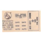 Silver Metal Sticker Set for Gel blasters