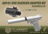 Titanium Tactical Industry CNC Silencer Adapter Kit ( 14mm CCW ) for Action Army AAP-01 Gel Blaster Pistol - Image 2