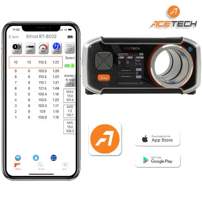Acetech AC6000 Bluetooth MKIII Gel Blaster Chronograph