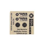 AUG Series Metal Stickers