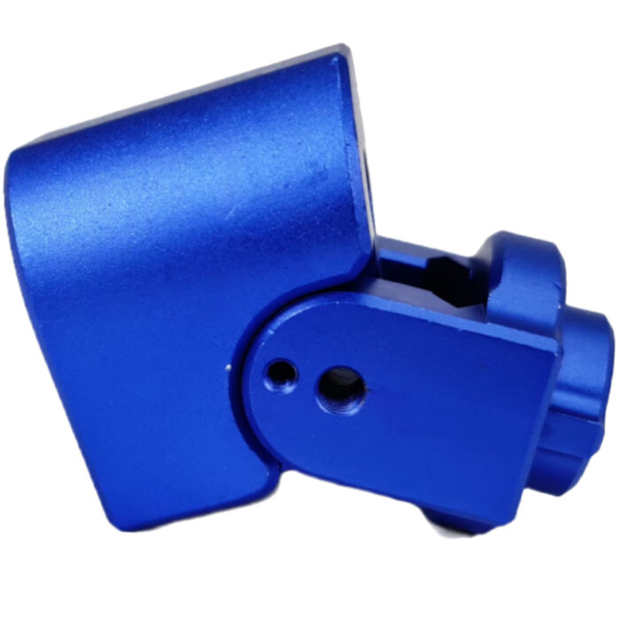 CNC Drop Stock Adapters With Adjustable Angle Function - Blue