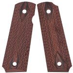 Colt 1911 Black Double Diamond Checkered Grips