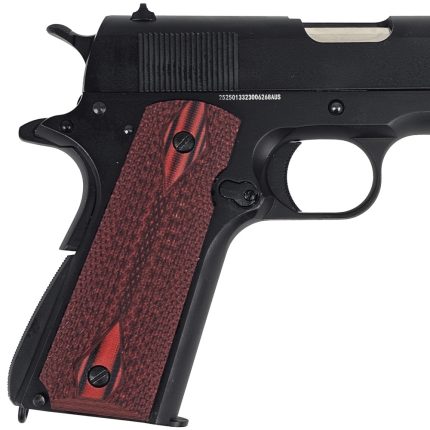 Colt 1911 Red Double Diamond Checkered Grips
