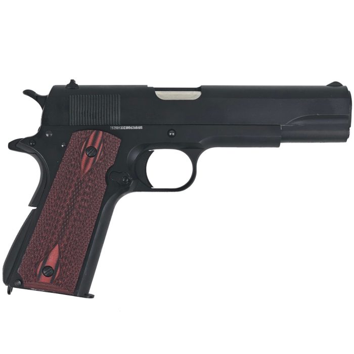 Colt 1911 Red Double Diamond Checkered Grips