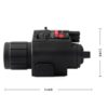 LED Tactical Red Laser/Flashlight - Black - Image 3
