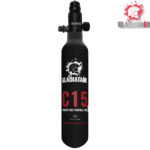 GladiatAir C15 Ultra-Lite Carbon Fibre Air Tank with GladiatAir Regulator