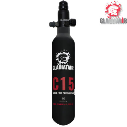 GladiatAir C15 Ultra-Lite Carbon Fibre Air Tank with GladiatAir Regulator