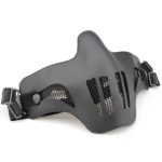 Steel Wire Half Face Mask - Black