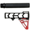 KAK Gold Digger Metal Stock with Buffer Tube for M4 Gel Blaster - Red
