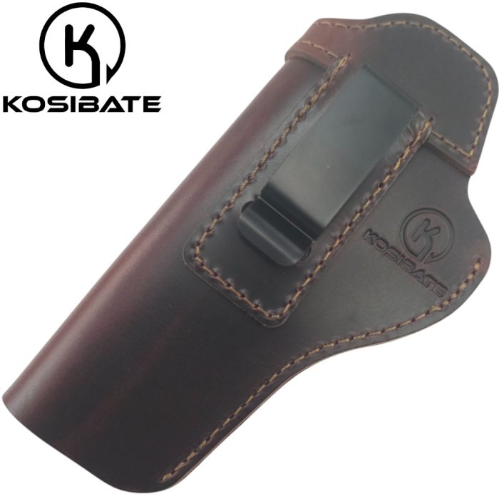 KOSIBATE LH Conceal Carry Leather Holster - Brown or Black