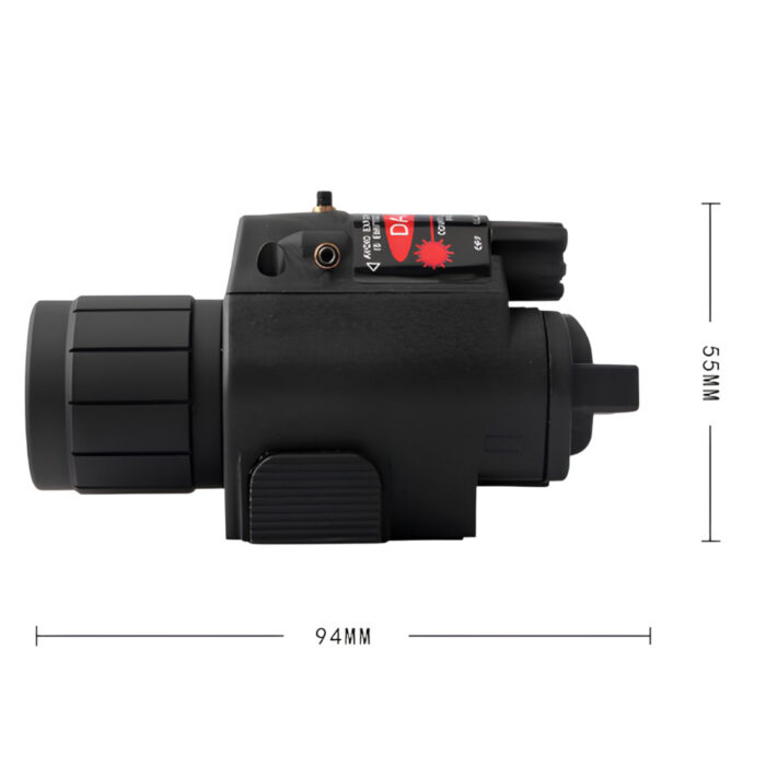 LED Tactical Red Laser/Flashlight - Black