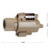 LED Tactical Red Laser/Flashlight - Tan