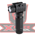 Metal Flashlight Foregrip for 21mm Rail - Black