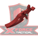 AEG Willow Horizontal Grain Lines Metal Trigger - Red