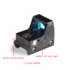 Mini RMR Red Dot Pistol Sight - Black - Image 5