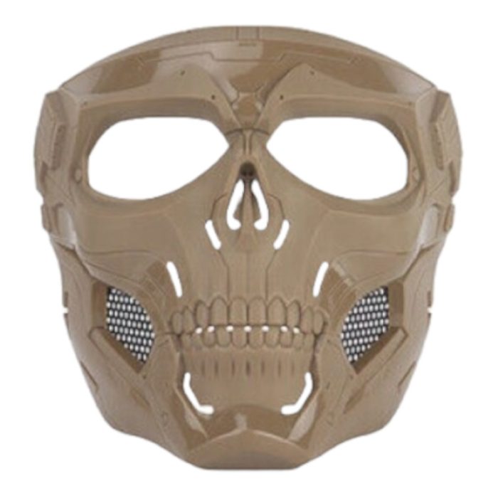 Skull Messenger Nylon Protection Mask Tan