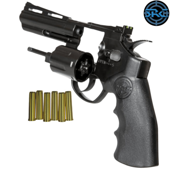 SRC Titan 4 Inch Revolver Gel Blaster - Black Version