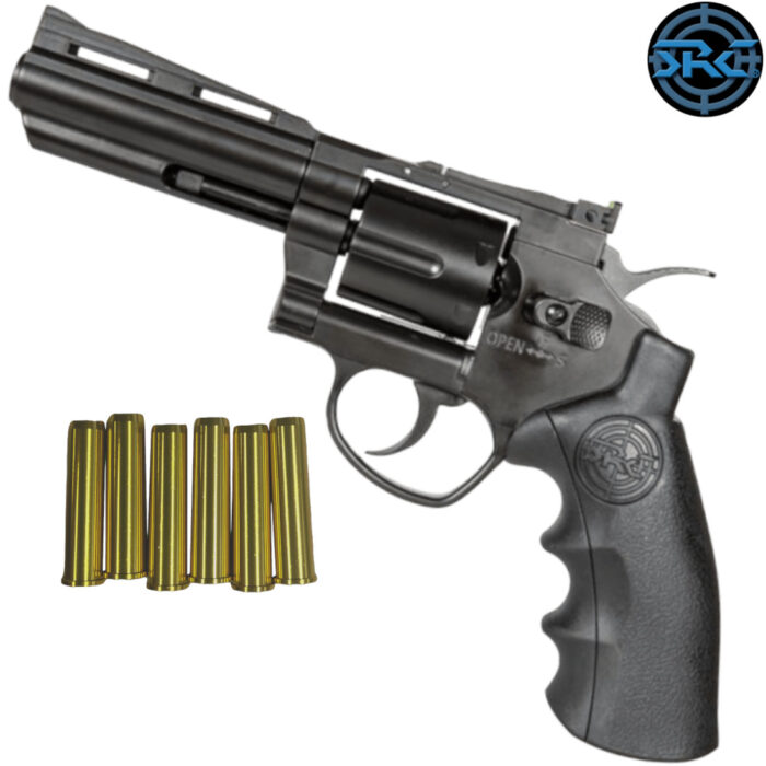 SRC Titan 4 Inch Revolver Gel Blaster - Black Version