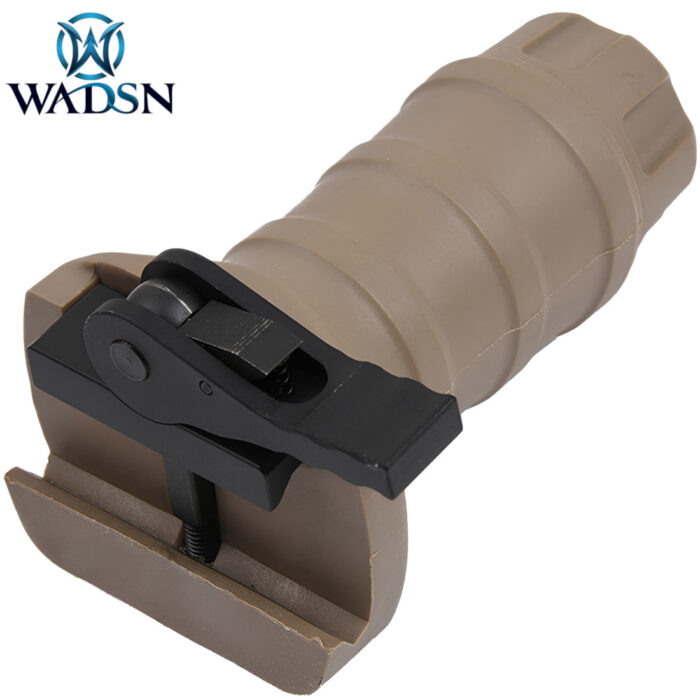 TGD Tan QD Short Stubby Shrapnel Vertical Grip by WADSN