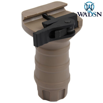 TGD Tan QD Short Stubby Shrapnel Vertical Grip by WADSN