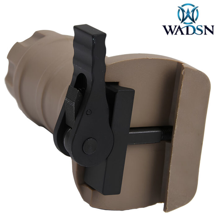 TGD Tan QD Short Stubby Shrapnel Vertical Grip by WADSN