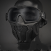Wosport tactical anti-fog MASK - Black