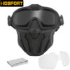 Wosport tactical anti-fog MASK - Black