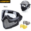 Pilot Mask (Steel mesh version) - Black