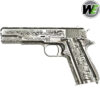 WE Tech 1911 Floral Pattern Gel Blaster Pistol - Silver