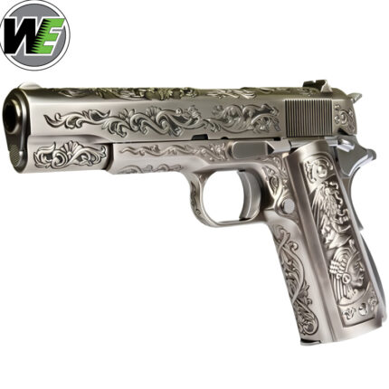WE Tech 1911 Floral Pattern Gel Blaster Pistol - Silver