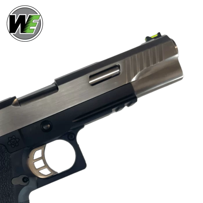 We-Tech Silver Hi-Capa 5.1 T-Rex Gas Blowback Gel Blaster Pistol - No Markings