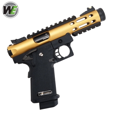 We-Tech Galaxy Hi-Capa 5.1 Type A GBB Gel Blaster Pistol – Gold Upper R Frame