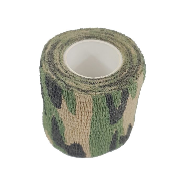 Camo Tape Woodland (M81) - 50mm x 2.25m adhesive fabric tape